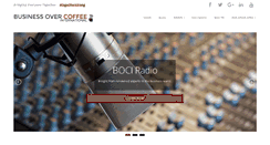 Desktop Screenshot of businessovercoffee.com