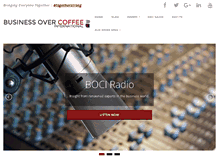 Tablet Screenshot of businessovercoffee.com
